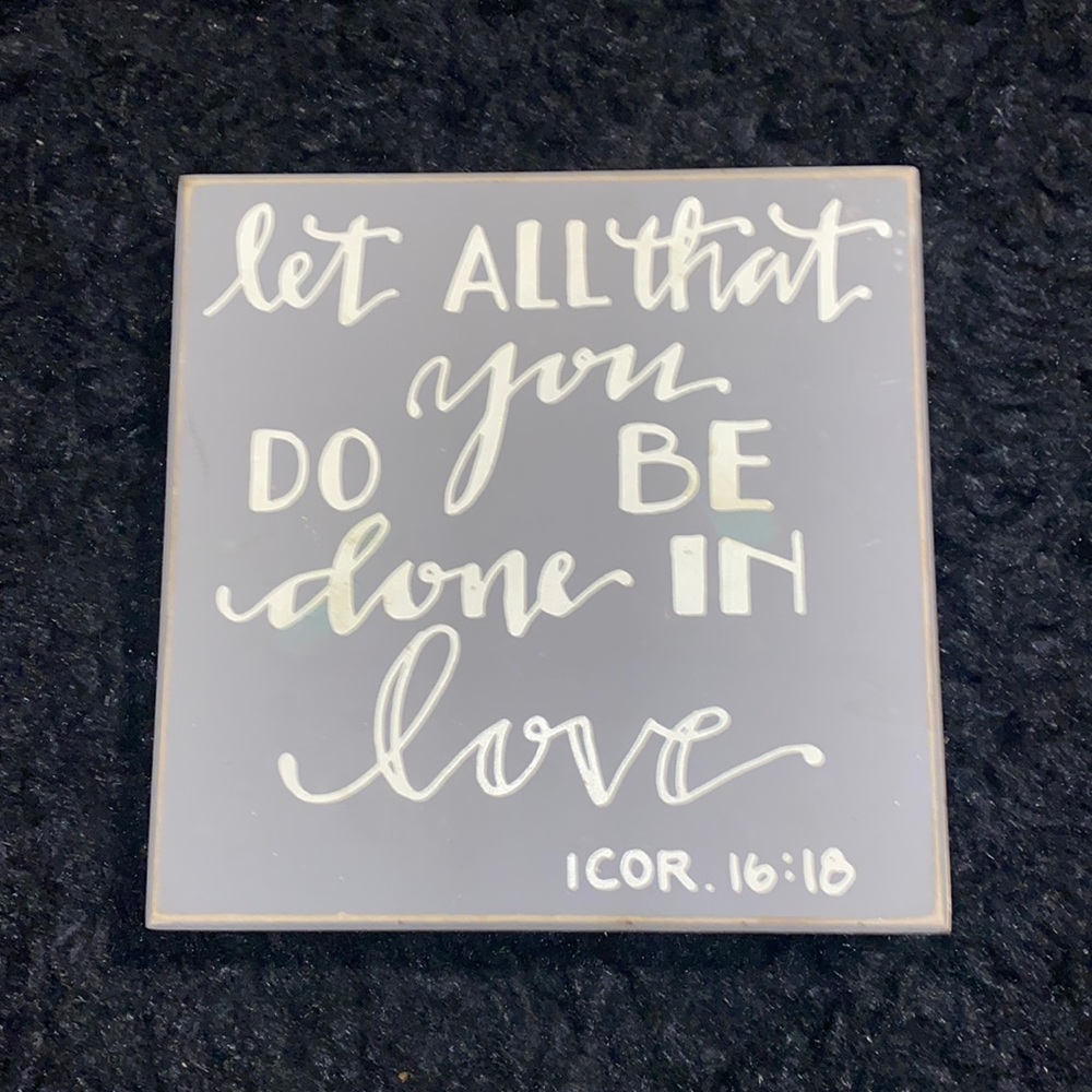 Let All You Do Be Done In Love Wall Art